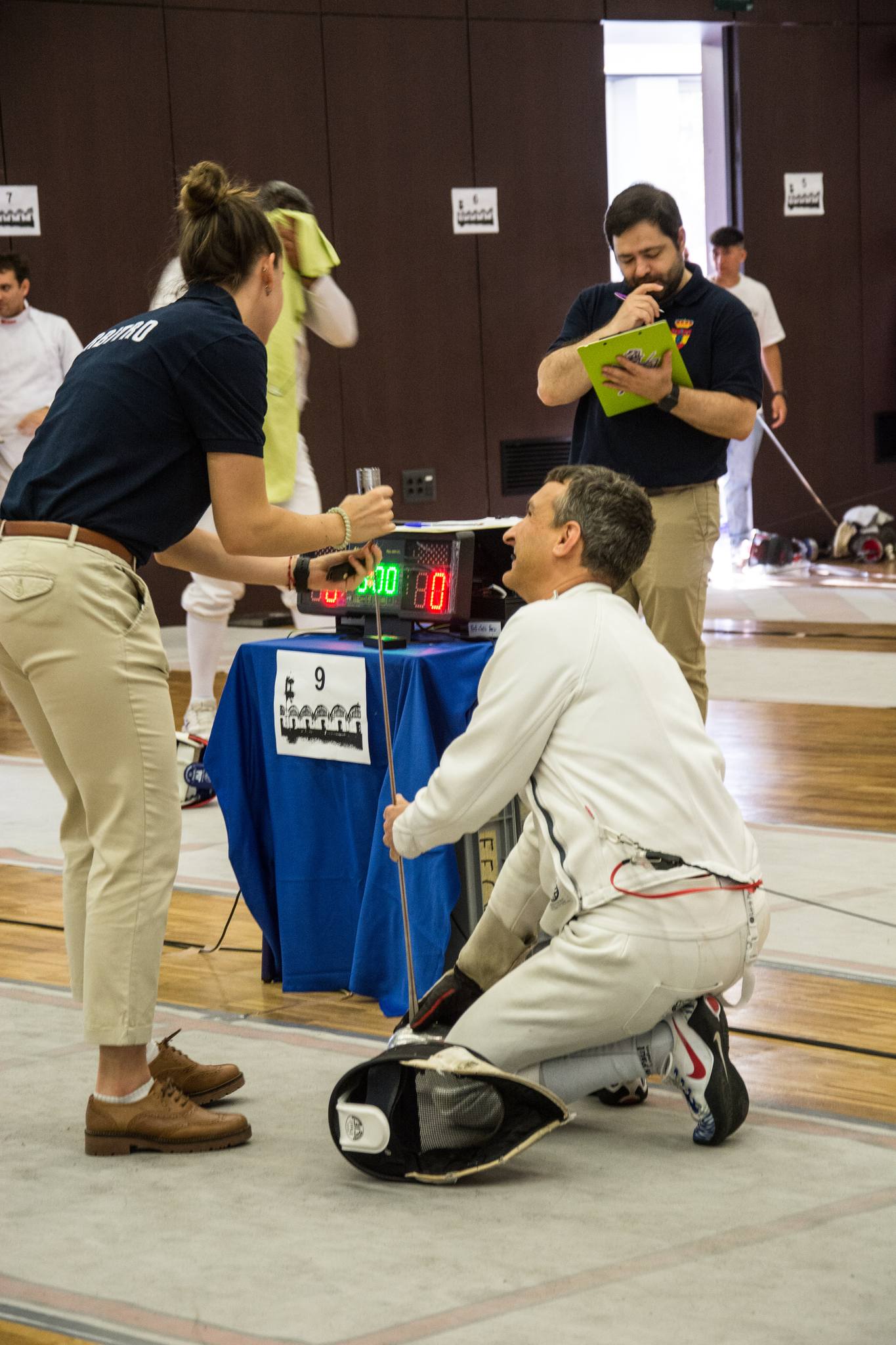 Serna pasando peso y galga Gandia 2024.
